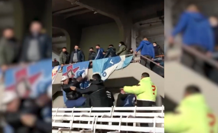 Video: pelea entre barras en el partido de Argentina y Bolivia