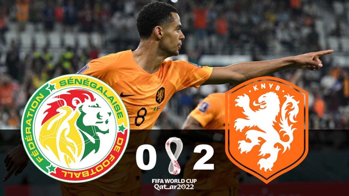 Países Bajos le ganó a Senegal en Qatar 2022
