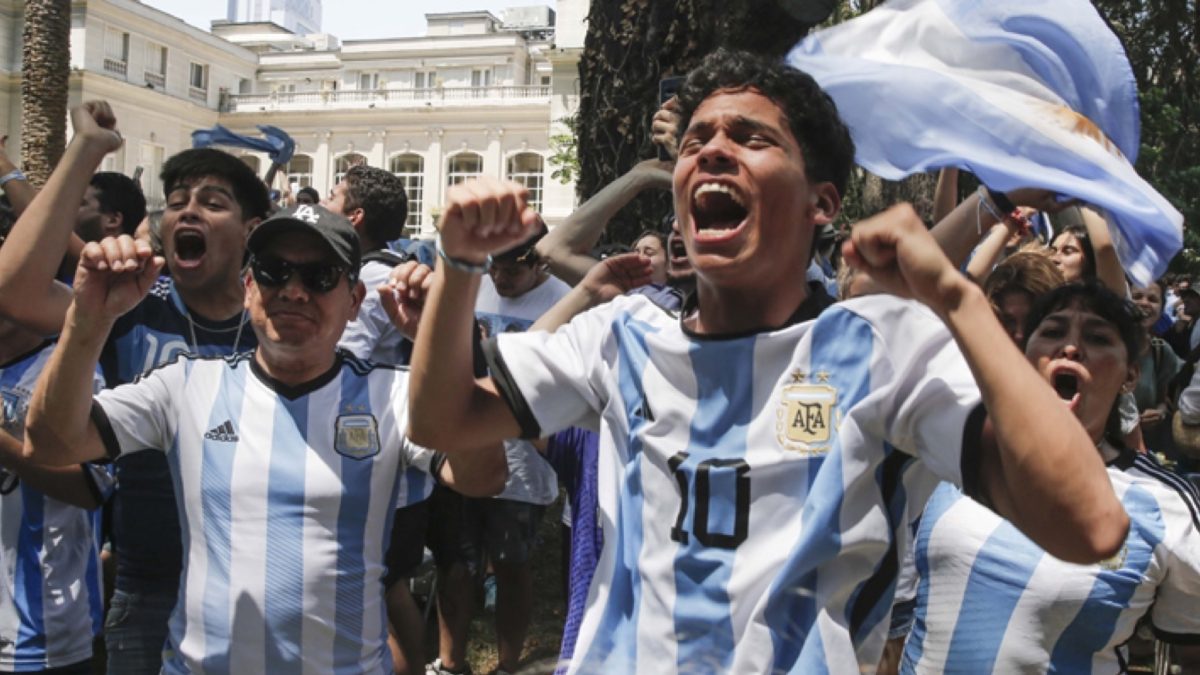 La gente de Argentina se hace sentir en Chile